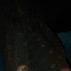 Phopsdy Black Cocktail Lace Mini Dress